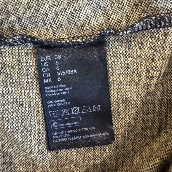 H&M Divided Plaid Overall Dress size 6 - Picture 7 of 7